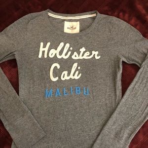 Hollister Gray Long Sleeve Tee